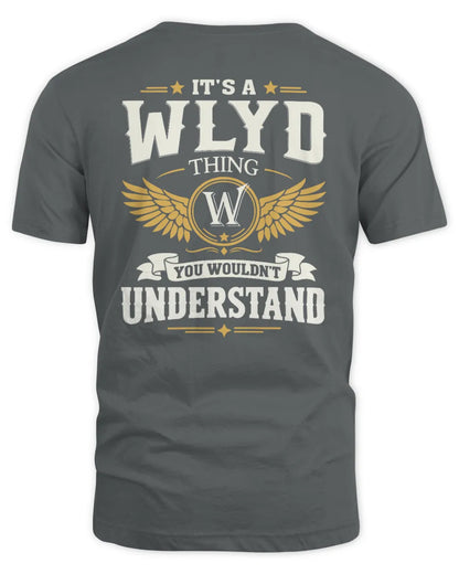 WLYD KT06-M008 It’s a [NAME] Thing – You Wouldn’t Understand | Personalized Vintage T-Shirt - Unisex Standard T-Shirt - Charcoal