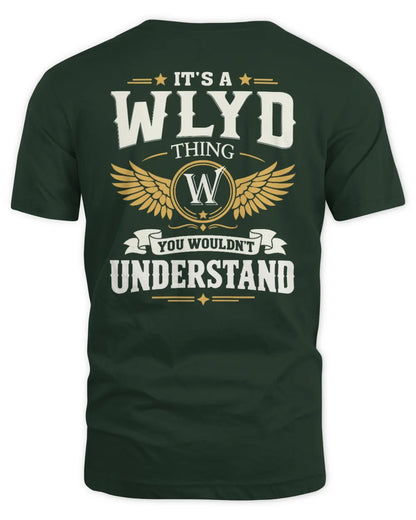 WLYD KT06-M008 It’s a [NAME] Thing – You Wouldn’t Understand | Personalized Vintage T-Shirt - Unisex Standard T-Shirt - Forest Green