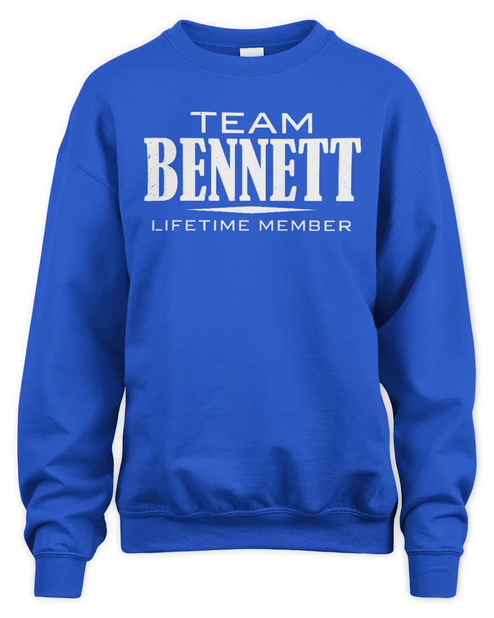 BENNETT BL62-K4-128 - Personalized “Team NAME Lifetime Member” - Unisex Sweatshirt - Royal