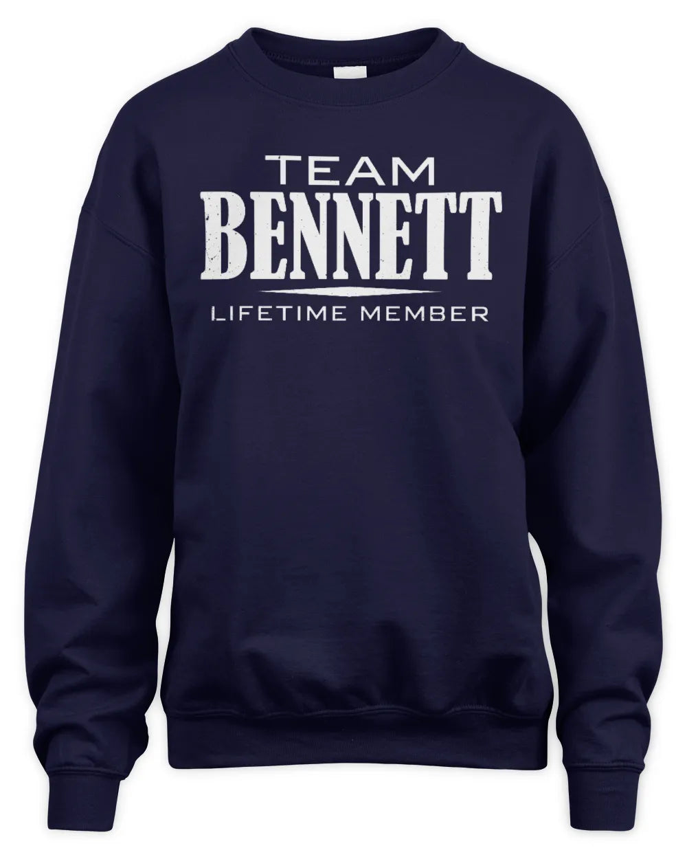 BENNETT BL62-K4-128 - Personalized “Team NAME Lifetime Member” - Unisex Sweatshirt - Navy