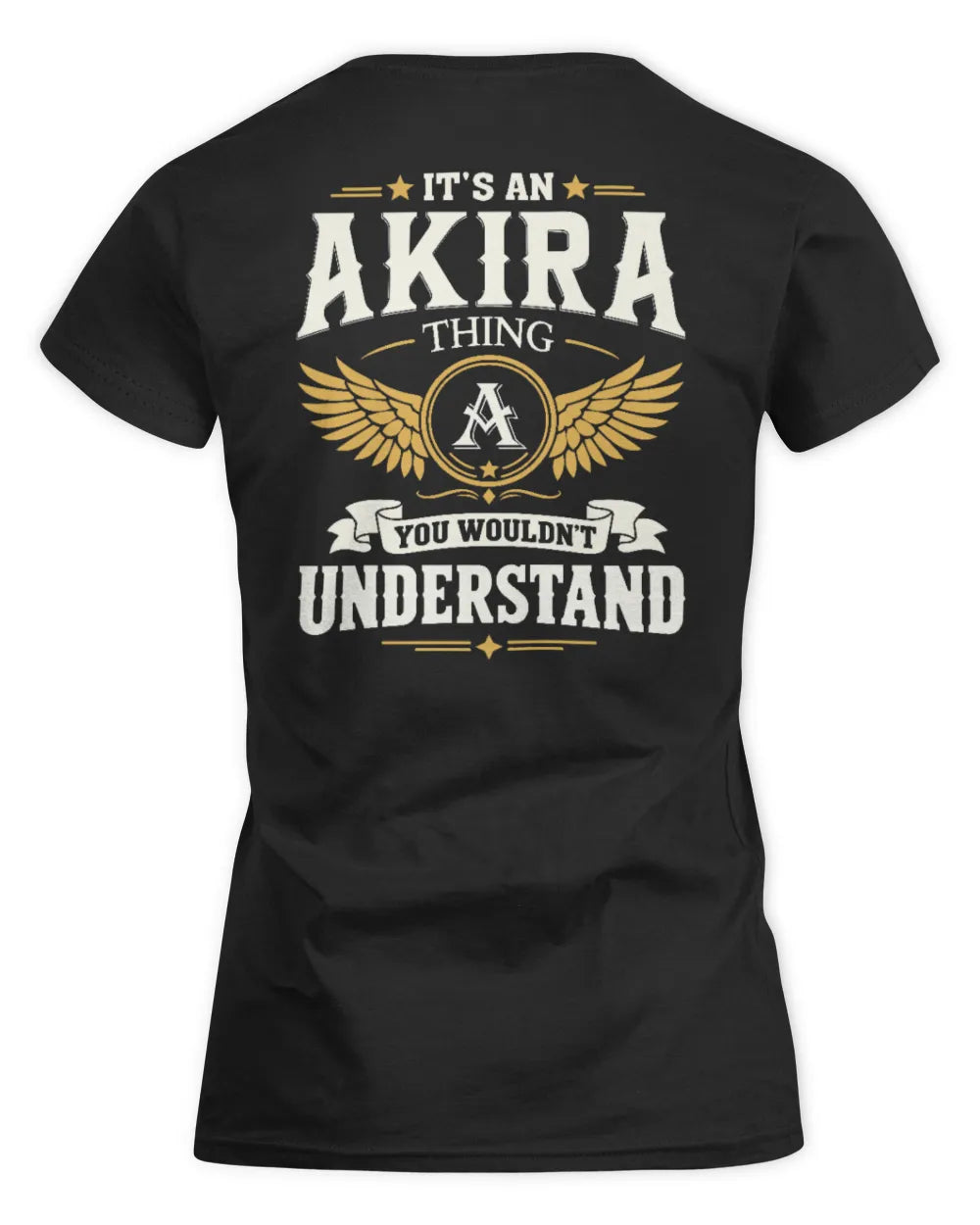 AKIRA KT06-M008 It’s a [NAME] Thing – You Wouldn’t Understand | Personalized Vintage T-Shirt - Women's Standard T-Shirt - Black