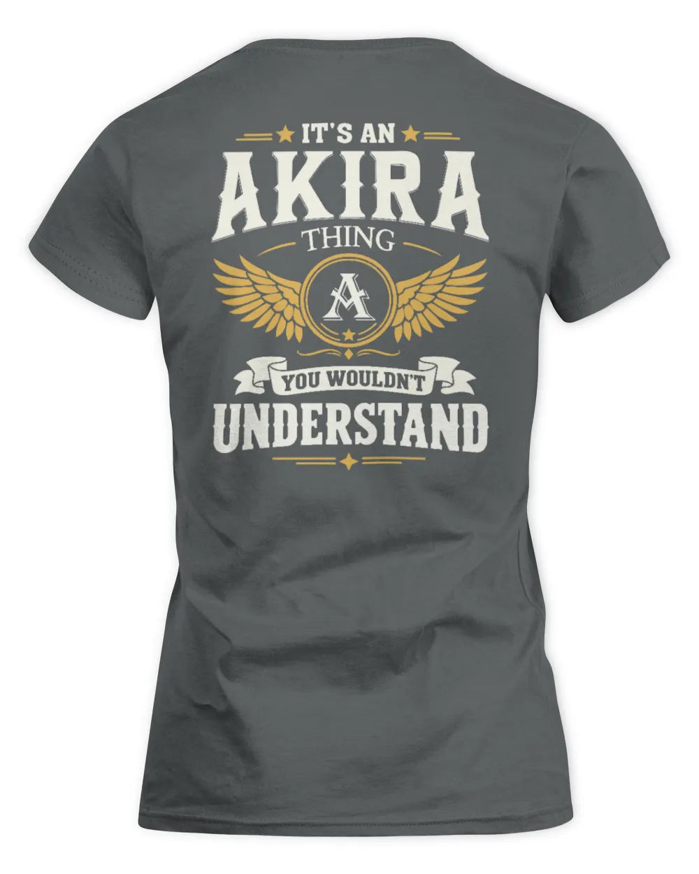 AKIRA KT06-M008 It’s a [NAME] Thing – You Wouldn’t Understand | Personalized Vintage T-Shirt - Women's Standard T-Shirt - Charcoal