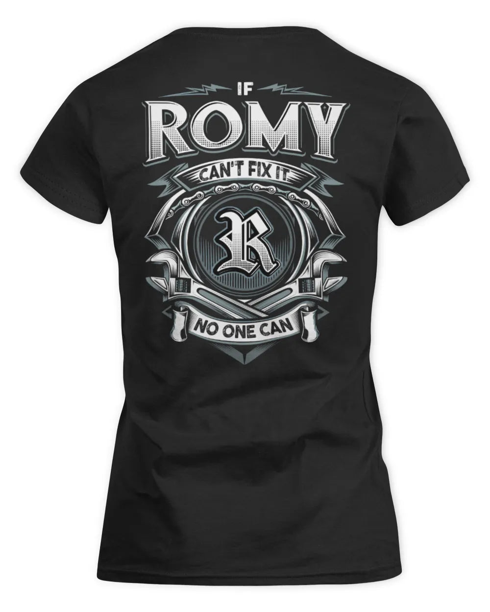 ROMY AP81-K4-626 - Personalized Ahmed Quote Apparel “If Ahmed Can't Fix It, No One Can” - Women's Standard T-Shirt - Black