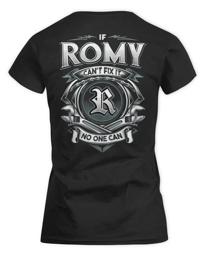 ROMY AP81-K4-626 - Personalized Ahmed Quote Apparel “If Ahmed Can't Fix It, No One Can” - Women's Standard T-Shirt - Black
