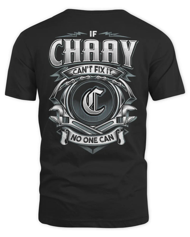 CHAAY AP81-K4-626 - Personalized Ahmed Quote Apparel “If Ahmed Can't Fix It, No One Can” - Unisex Standard T-Shirt - Black