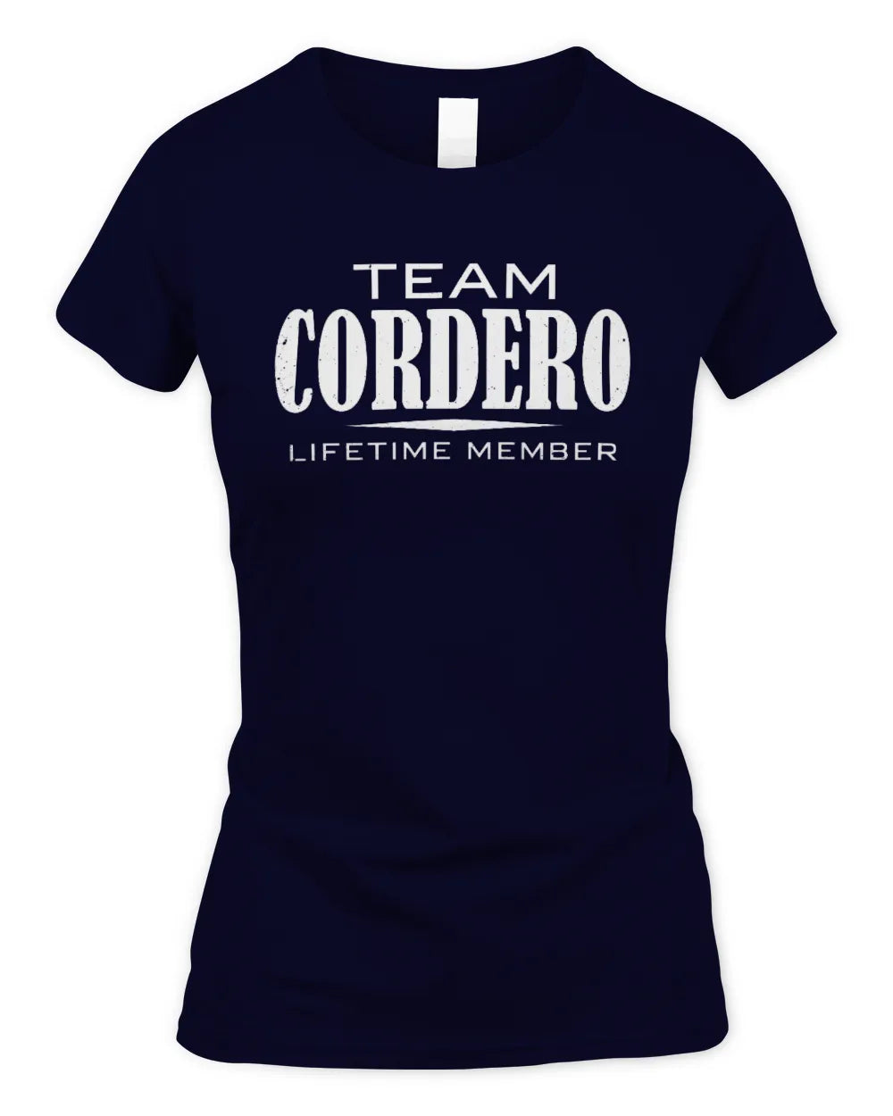 CORDERO BL62-K4-128 - Personalized “Team NAME Lifetime Member” - Women's Standard T-Shirt - Navy