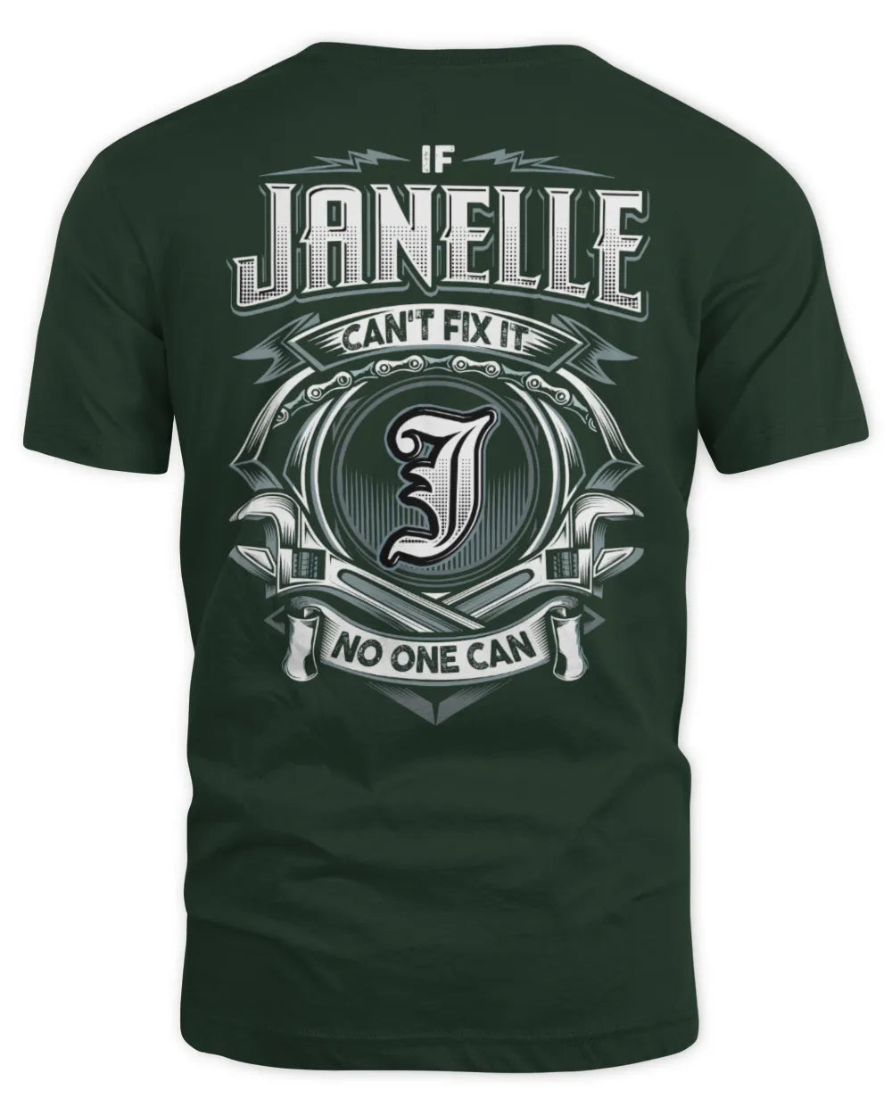 JANELLE AP81-K4-626 - Personalized Ahmed Quote Apparel “If Ahmed Can't Fix It, No One Can” - Unisex Standard T-Shirt - Forest Green