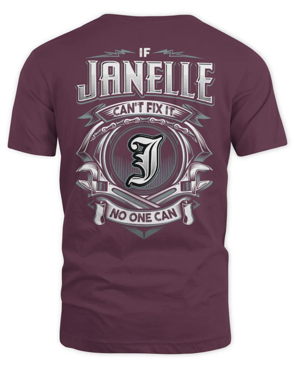 JANELLE AP81-K4-626 - Personalized Ahmed Quote Apparel “If Ahmed Can't Fix It, No One Can” - Unisex Standard T-Shirt - Maroon