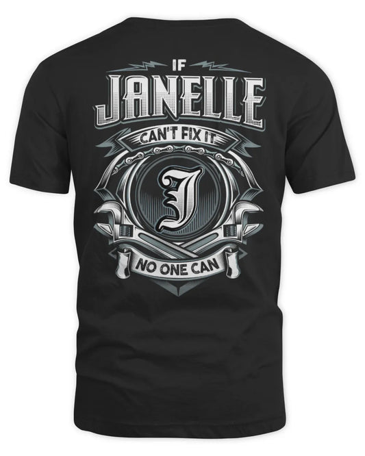 JANELLE AP81-K4-626 - Personalized Ahmed Quote Apparel “If Ahmed Can't Fix It, No One Can” - Unisex Standard T-Shirt - Black