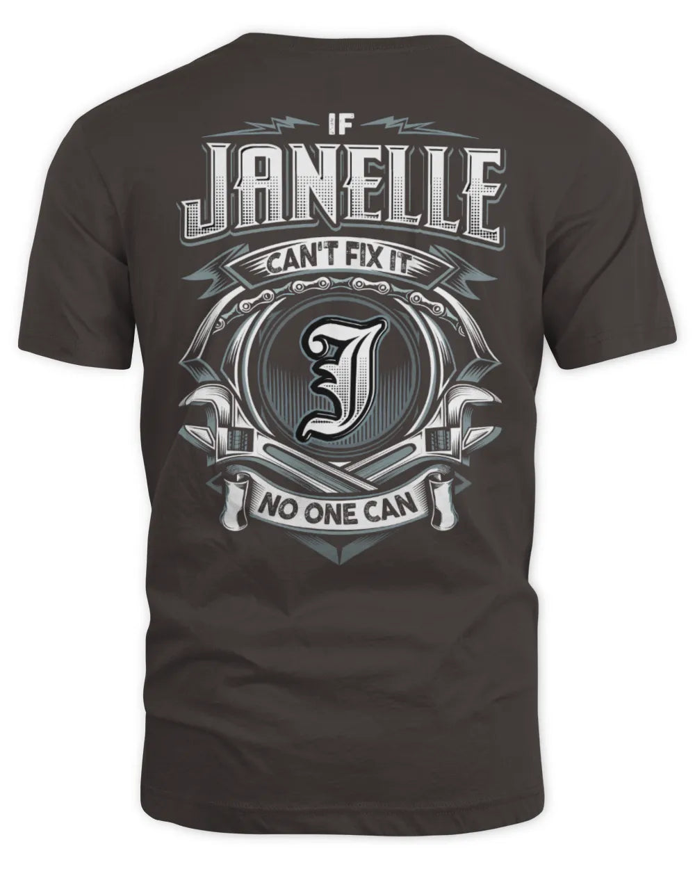 JANELLE AP81-K4-626 - Personalized Ahmed Quote Apparel “If Ahmed Can't Fix It, No One Can” - Unisex Standard T-Shirt - Dark Chocolate