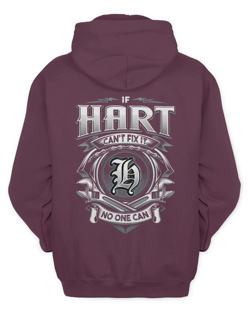 HART AP81-K4-626 - Personalized Ahmed Quote Apparel “If Ahmed Can't Fix It, No One Can” - Unisex Hoodie - Maroon