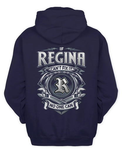 REGINA AP81-K4-626 - Personalized Ahmed Quote Apparel “If Ahmed Can't Fix It, No One Can” - Unisex Hoodie - Navy