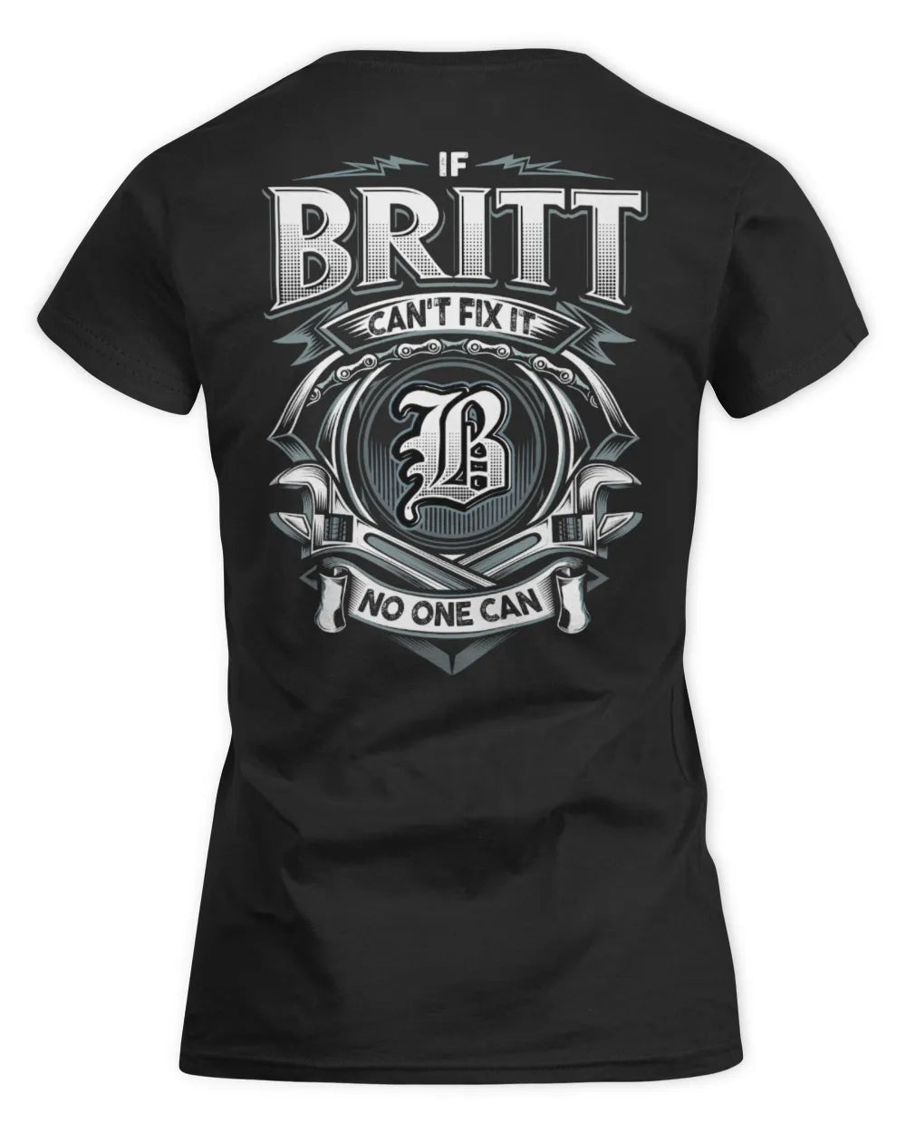 BRITT AP81-K4-626 - Personalized Ahmed Quote Apparel “If Ahmed Can't Fix It, No One Can” - Women's Standard T-Shirt - Black