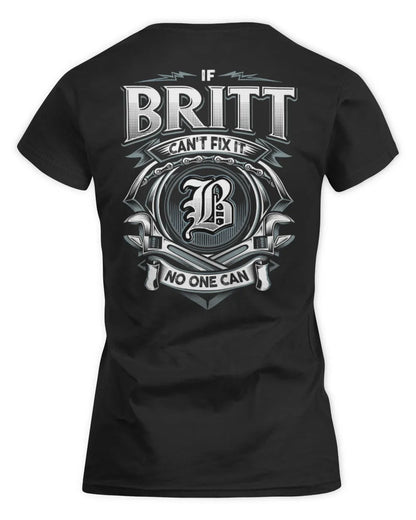 BRITT AP81-K4-626 - Personalized Ahmed Quote Apparel “If Ahmed Can't Fix It, No One Can” - Women's Standard T-Shirt - Black