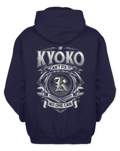 KYOKO AP81-K4-626 - Personalized Ahmed Quote Apparel “If Ahmed Can't Fix It, No One Can” - Unisex Hoodie - Navy