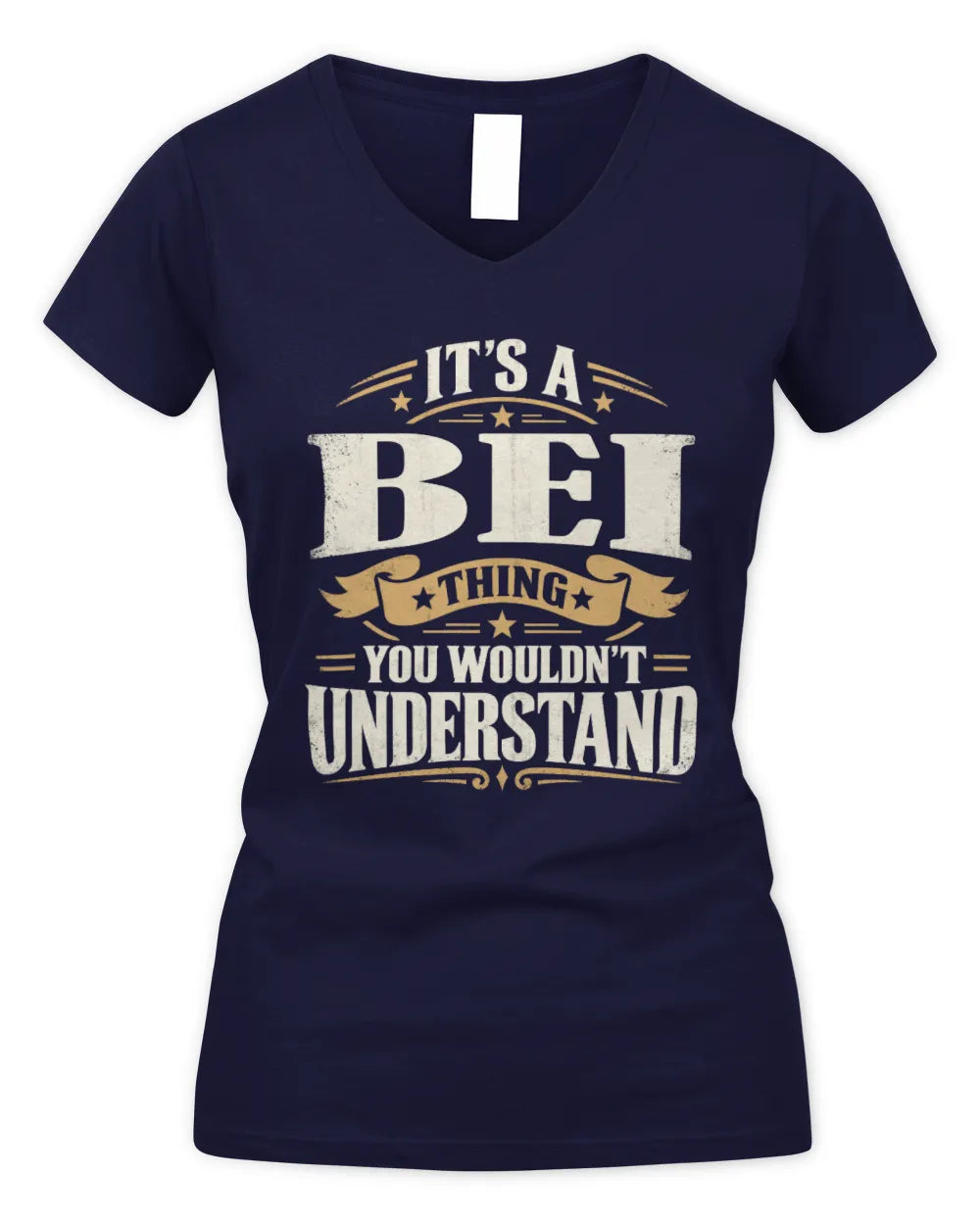 BEI P08 TH51 - Personalized “It’s a/an [NAME] Thing – You Wouldn’t Understand” Shirt - Women's V-Neck T-Shirt - Navy