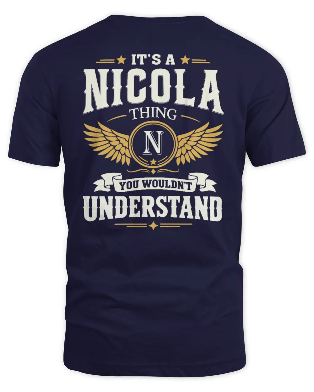 NICOLA KT06-M008 It’s a [NAME] Thing – You Wouldn’t Understand | Personalized Vintage T-Shirt - Unisex Standard T-Shirt - Navy