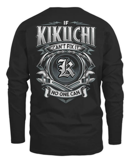 KIKUCHI AP81-K4-626 - Personalized Ahmed Quote Apparel “If Ahmed Can't Fix It, No One Can” - Men's Long Sleeved T-Shirt - Black