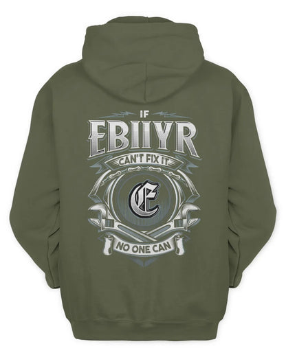 EBIIYR AP81-K4-626 - Personalized Ahmed Quote Apparel “If Ahmed Can't Fix It, No One Can” - Unisex Hoodie - Military Green