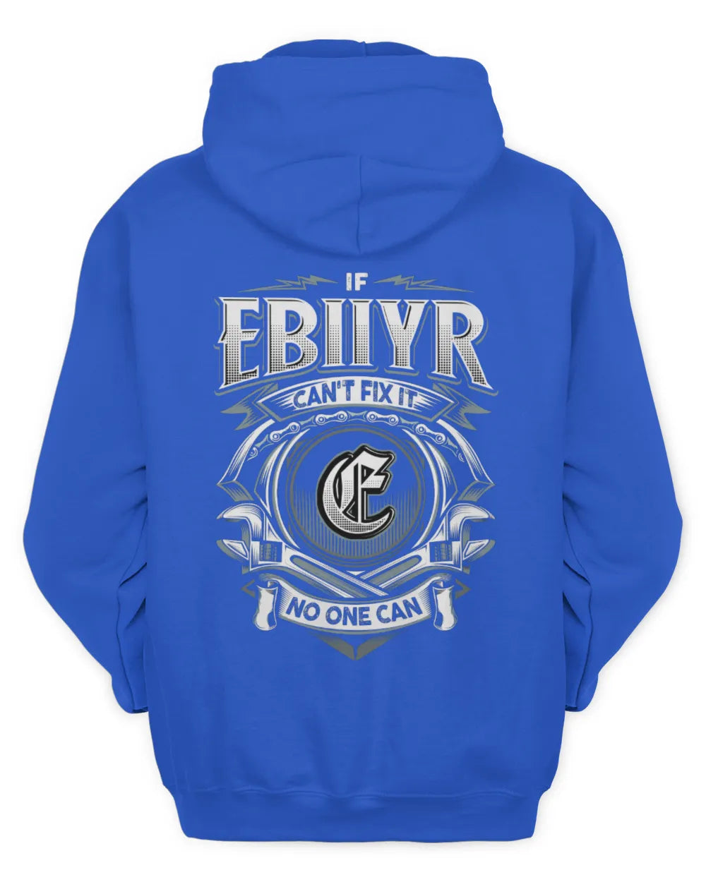 EBIIYR AP81-K4-626 - Personalized Ahmed Quote Apparel “If Ahmed Can't Fix It, No One Can” - Unisex Hoodie - Royal