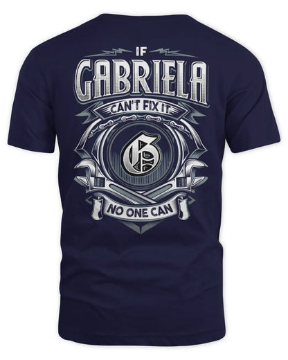 GABRIELA AP81-K4-626 - Personalized Ahmed Quote Apparel “If Ahmed Can't Fix It, No One Can” - Unisex Standard T-Shirt - Navy