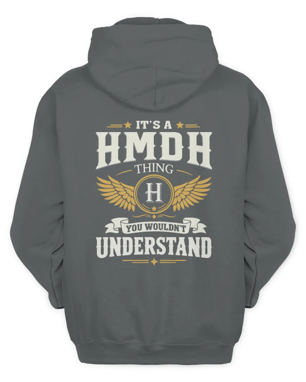HMDH KT06-M008 It’s a [NAME] Thing – You Wouldn’t Understand | Personalized Vintage T-Shirt - Unisex Hoodie - Charcoal