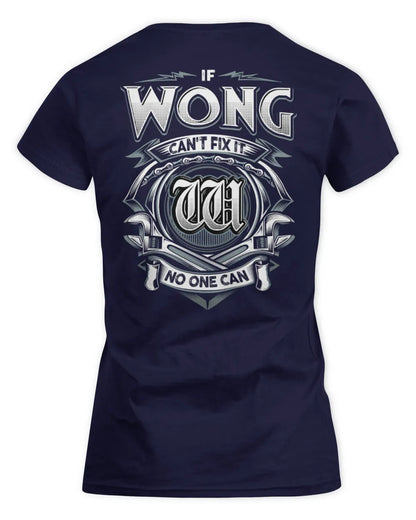 WONG AP81-K4-626 - Personalized Ahmed Quote Apparel “If Ahmed Can't Fix It, No One Can” - Women's Standard T-Shirt - Navy