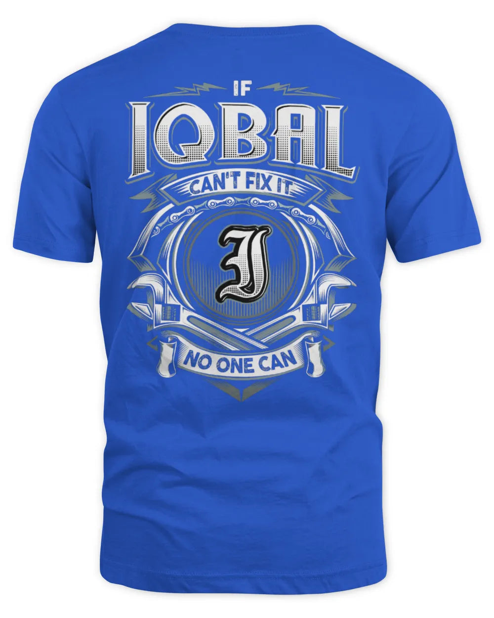 IQBAL AP81-K4-626 - Personalized Ahmed Quote Apparel “If Ahmed Can't Fix It, No One Can” - Unisex Standard T-Shirt - Royal