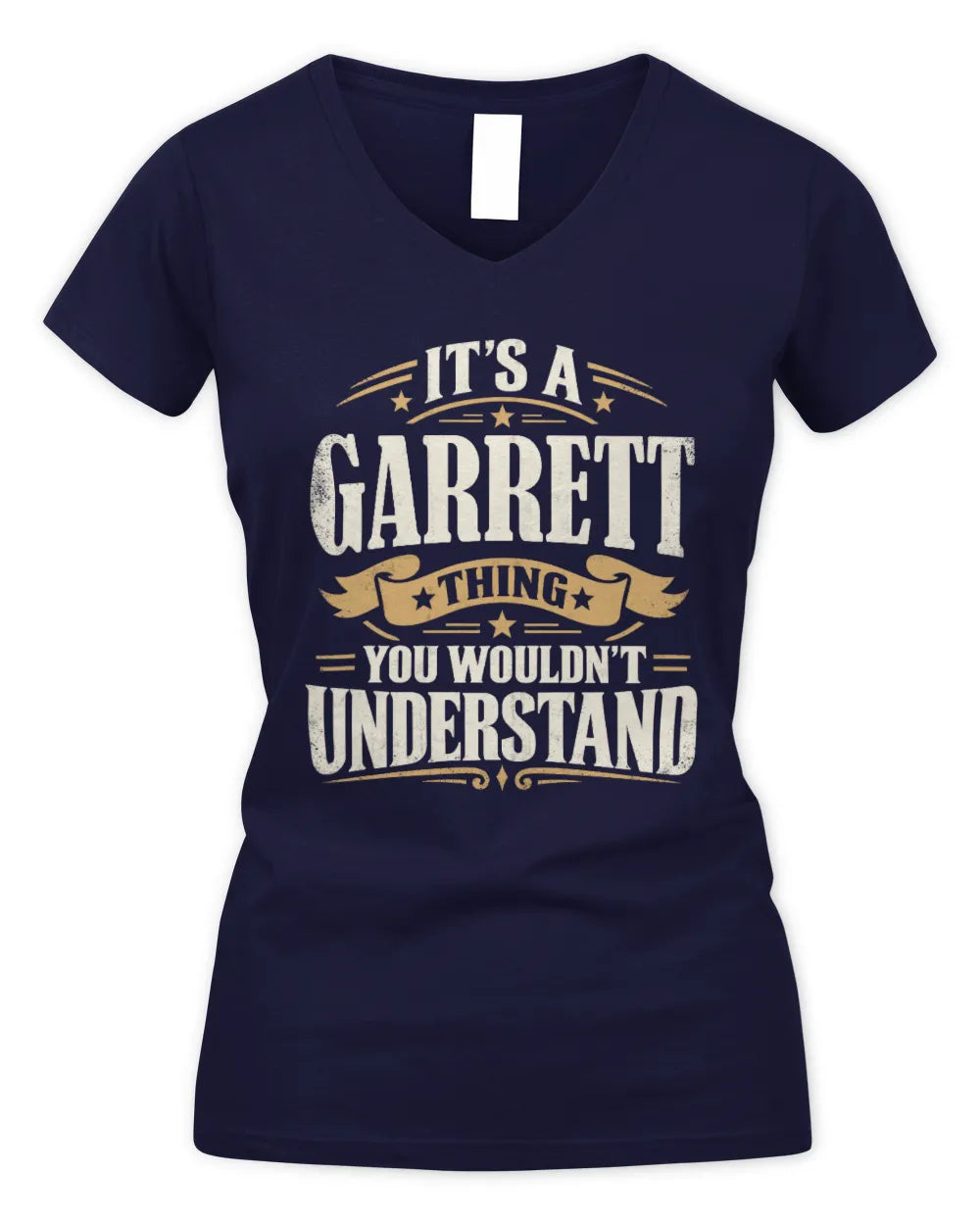 GARRETT P08 TH51 - Personalized “It’s a/an [NAME] Thing – You Wouldn’t Understand” Shirt - Women's V-Neck T-Shirt - Navy