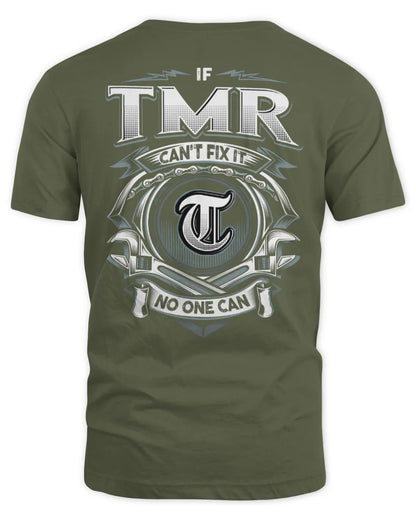 TMR AP81-K4-626 - Personalized Ahmed Quote Apparel “If Ahmed Can't Fix It, No One Can” - Unisex Standard T-Shirt - Military Green