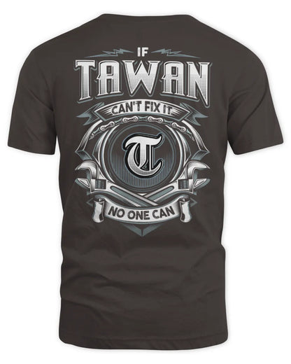 TAWAN AP81-K4-626 - Personalized Ahmed Quote Apparel “If Ahmed Can't Fix It, No One Can” - Unisex Standard T-Shirt - Dark Chocolate