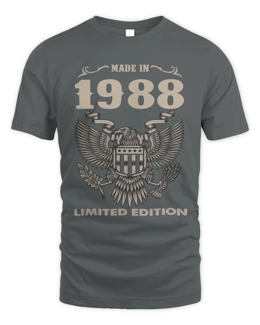 1988 HH89-K2 – Classic Birth Year Limited Edition T-Shirt - Unisex Standard T-Shirt - Charcoal