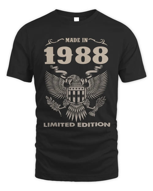 1988 HH89-K2 – Classic Birth Year Limited Edition T-Shirt - Unisex Standard T-Shirt - Black
