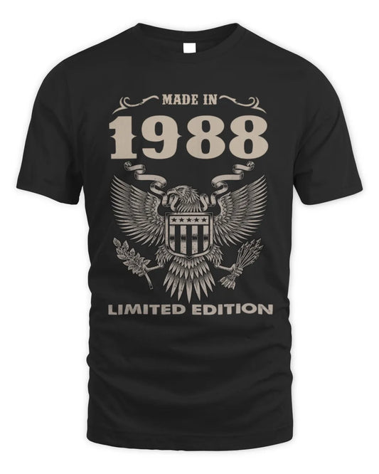 1988 HH89-K2 – Classic Birth Year Limited Edition T-Shirt - Unisex Standard T-Shirt - Black