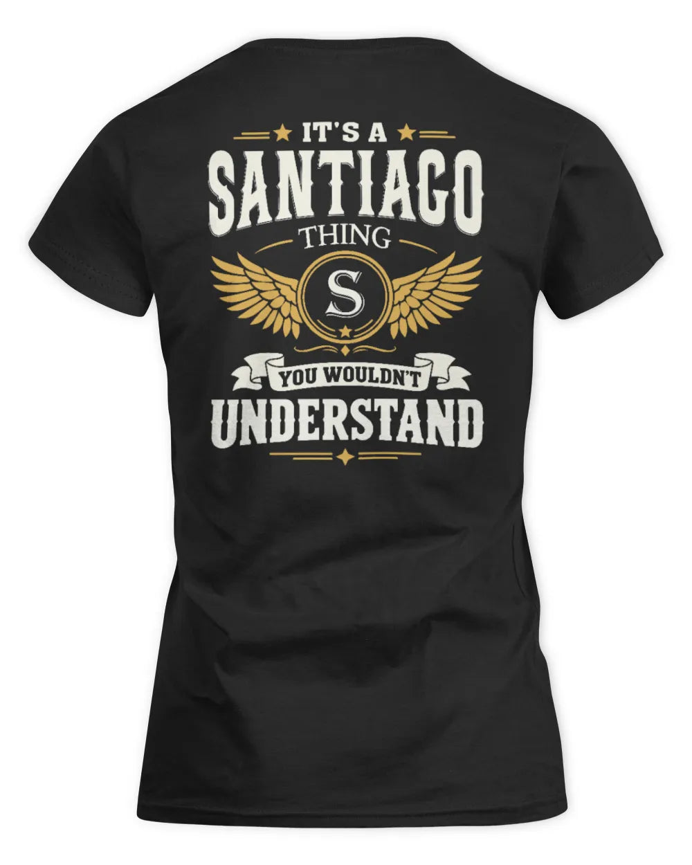 SANTIAGO KT06-M008 It’s a [NAME] Thing – You Wouldn’t Understand | Personalized Vintage T-Shirt - Women's Standard T-Shirt - Black