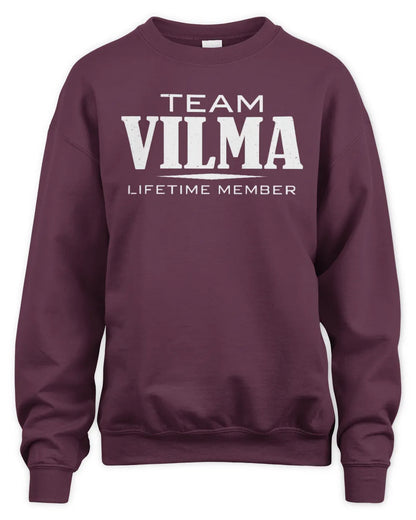 VILMA BL62-K4-128 - Personalized “Team NAME Lifetime Member” - Unisex Sweatshirt - Maroon