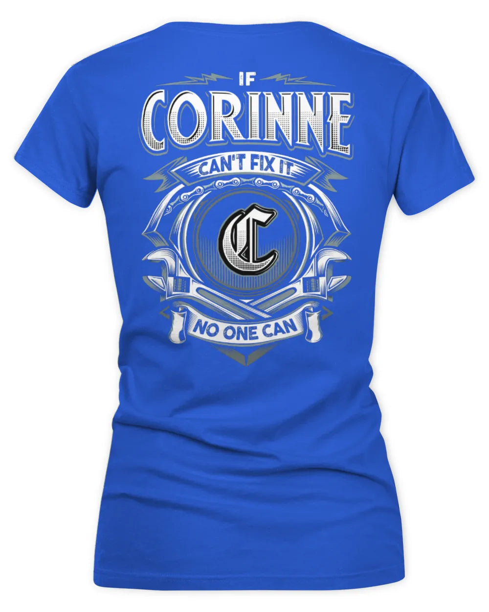 CORINNE AP81-K4-626 - Personalized Ahmed Quote Apparel “If Ahmed Can't Fix It, No One Can” - Women's V-Neck T-Shirt - Royal