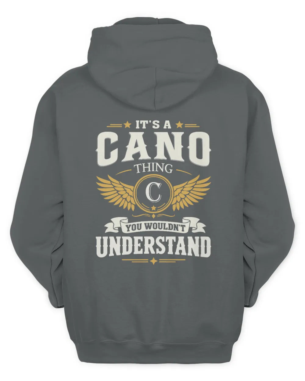 CANO KT06-M008 It’s a [NAME] Thing – You Wouldn’t Understand | Personalized Vintage T-Shirt - Unisex Hoodie - Charcoal