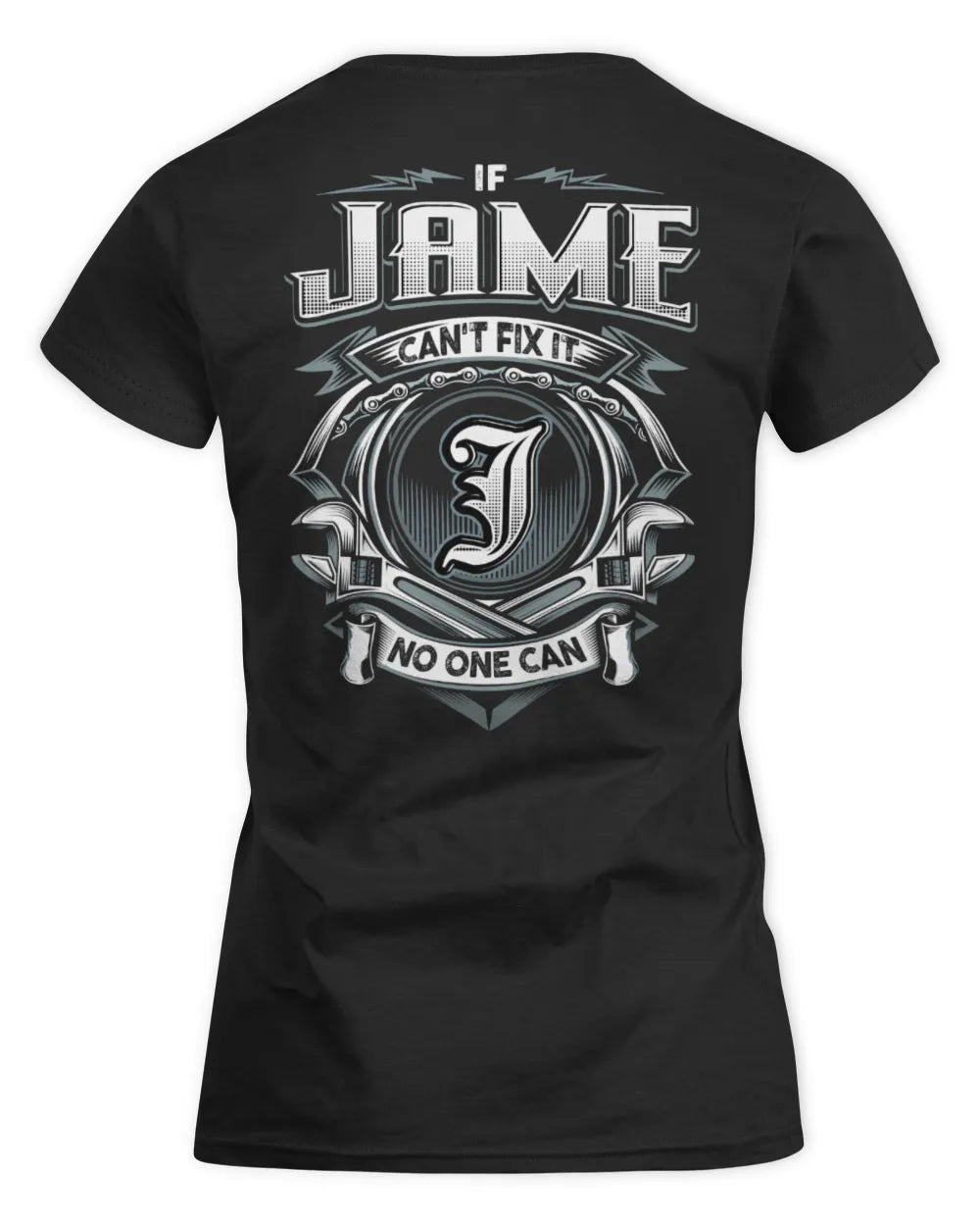 JAME AP81-K4-626 - Personalized Ahmed Quote Apparel “If Ahmed Can't Fix It, No One Can” - Women's Standard T-Shirt - Black