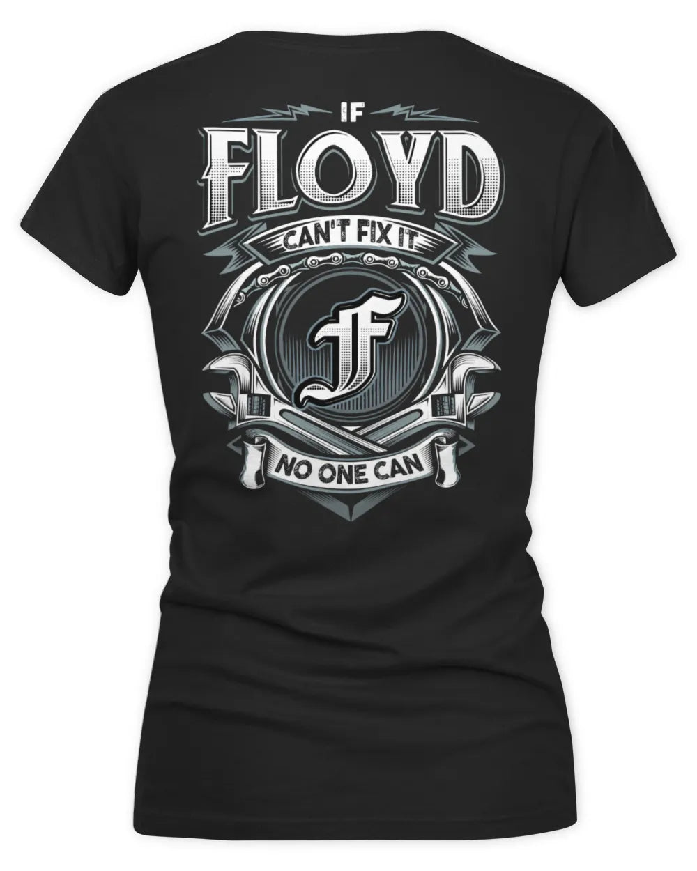 FLOYD AP81-K4-626 - Personalized Ahmed Quote Apparel “If Ahmed Can't Fix It, No One Can” - Women's V-Neck T-Shirt - Black