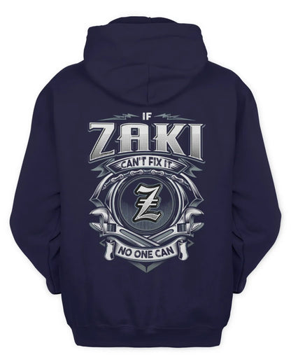 ZAKI AP81-K4-626 - Personalized Ahmed Quote Apparel “If Ahmed Can't Fix It, No One Can” - Unisex Hoodie - Navy
