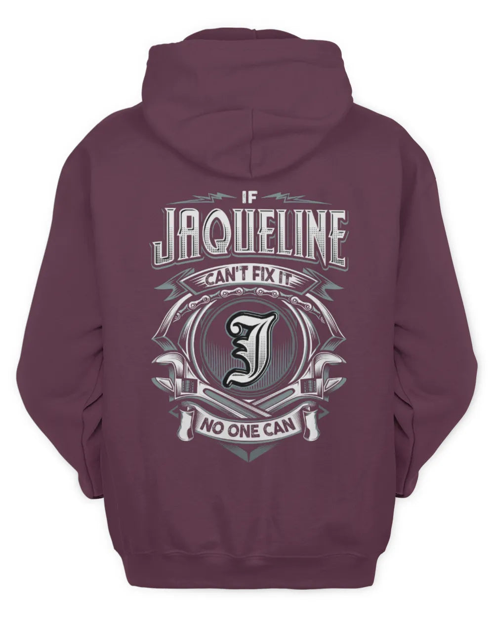 JAQUELINE AP81-K4-626 - Personalized Ahmed Quote Apparel “If Ahmed Can't Fix It, No One Can” - Unisex Hoodie - Maroon