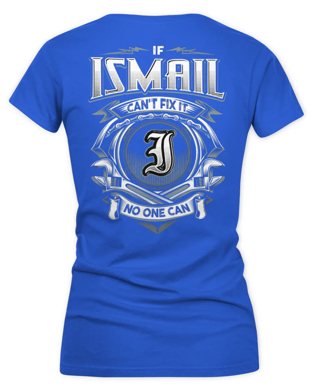 ISMAIL AP81-K4-626 - Personalized Ahmed Quote Apparel “If Ahmed Can't Fix It, No One Can” - Women's V-Neck T-Shirt - Royal