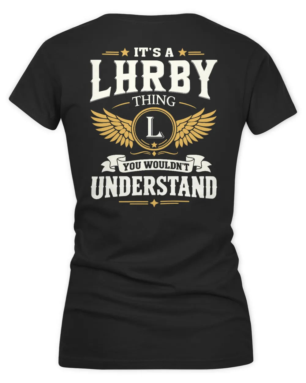 LHRBY KT06-M008 It’s a [NAME] Thing – You Wouldn’t Understand | Personalized Vintage T-Shirt - Women's V-Neck T-Shirt - Black