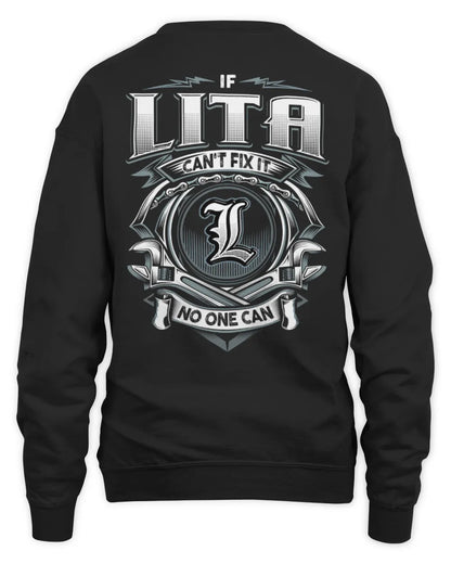 LITA AP81-K4-626 - Personalized Ahmed Quote Apparel “If Ahmed Can't Fix It, No One Can” - Unisex Sweatshirt - Black