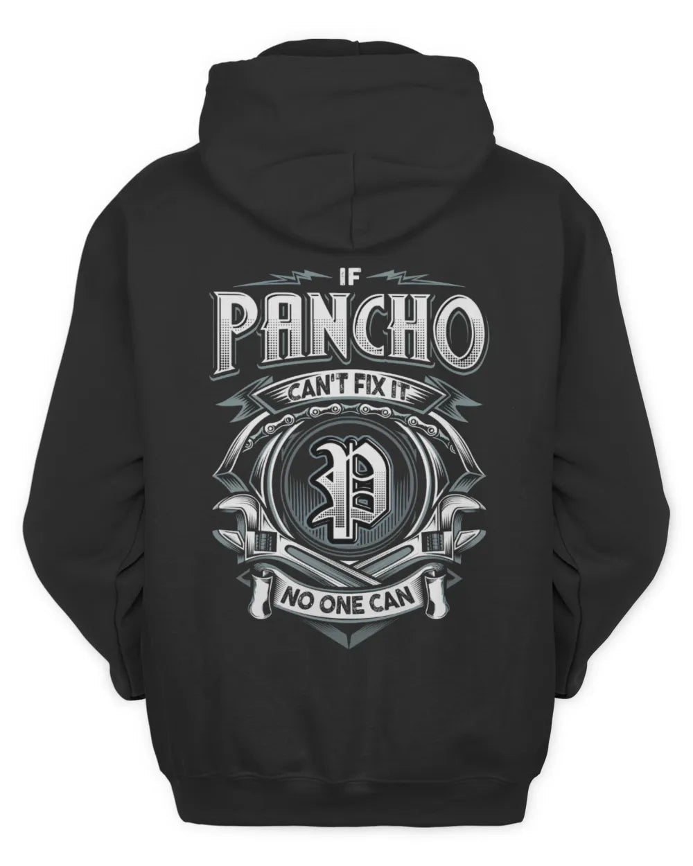 PANCHO AP81-K4-626 - Personalized Ahmed Quote Apparel “If Ahmed Can't Fix It, No One Can” - Unisex Hoodie - Black