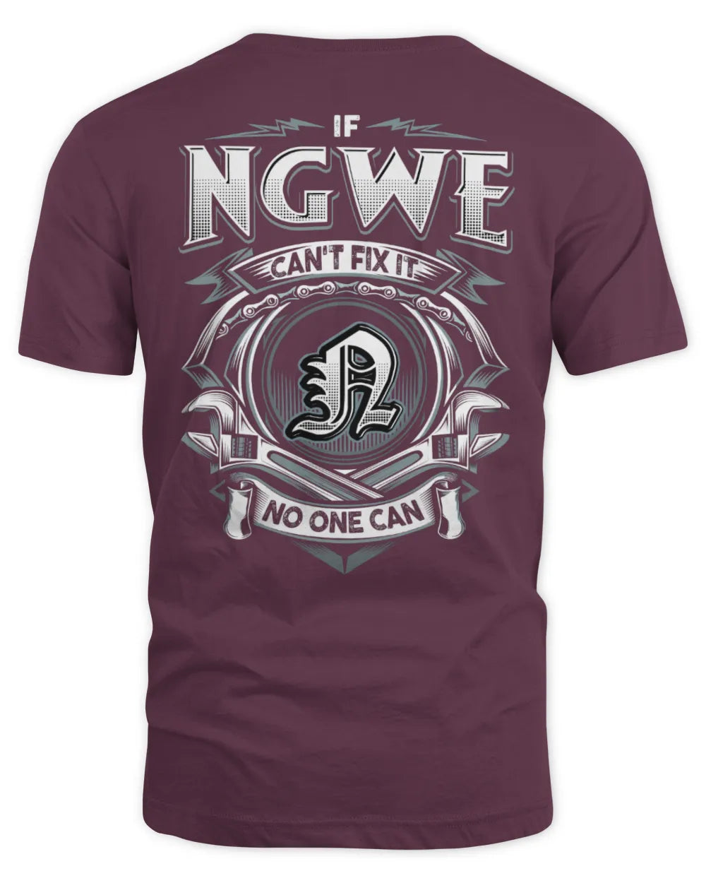 NGWE AP81-K4-626 - Personalized Ahmed Quote Apparel “If Ahmed Can't Fix It, No One Can” - Unisex Standard T-Shirt - Maroon