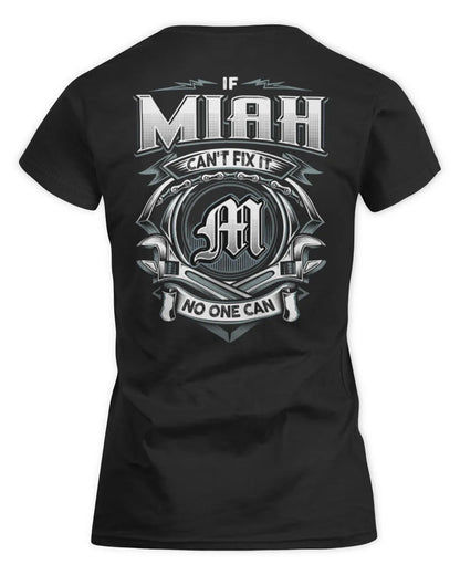 MIAH AP81-K4-626 - Personalized Ahmed Quote Apparel “If Ahmed Can't Fix It, No One Can” - Women's Standard T-Shirt - Black