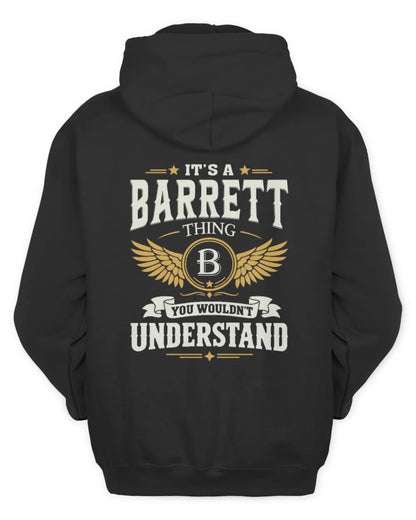 BARRETT KT06-M008 It’s a [NAME] Thing – You Wouldn’t Understand | Personalized Vintage T-Shirt - Unisex Hoodie - Black