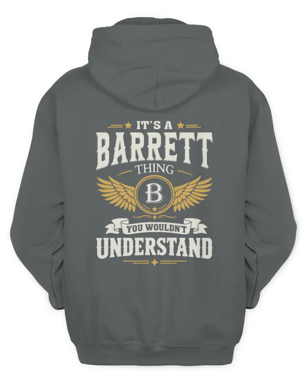 BARRETT KT06-M008 It’s a [NAME] Thing – You Wouldn’t Understand | Personalized Vintage T-Shirt - Unisex Hoodie - Charcoal